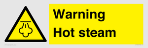 Warning Hot steam
